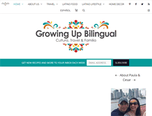 Tablet Screenshot of growingupbilingual.com